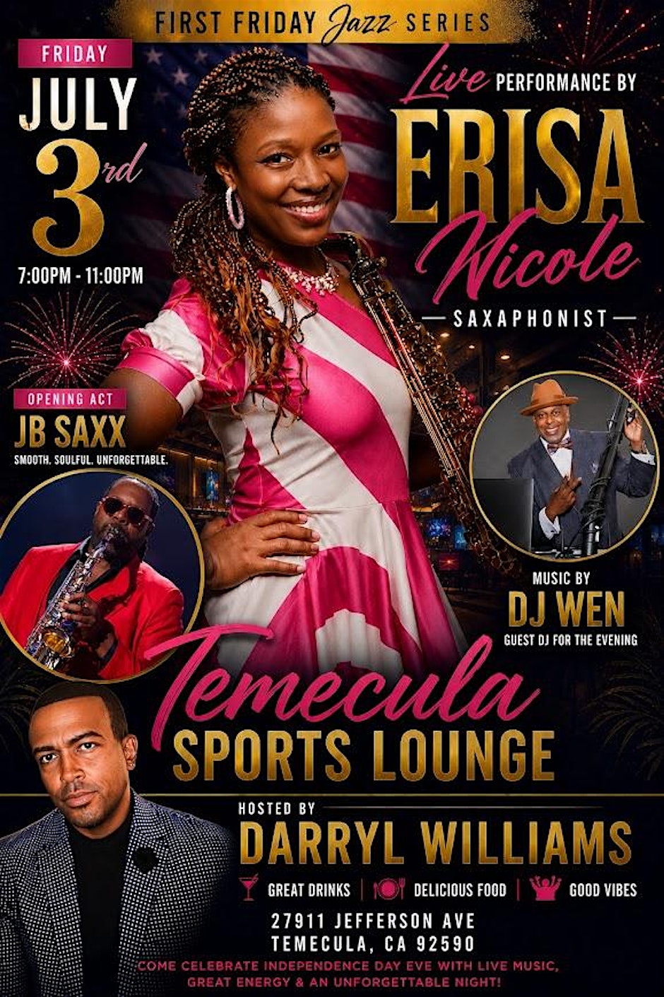 R&B Saxophone Concert - First Friday Event