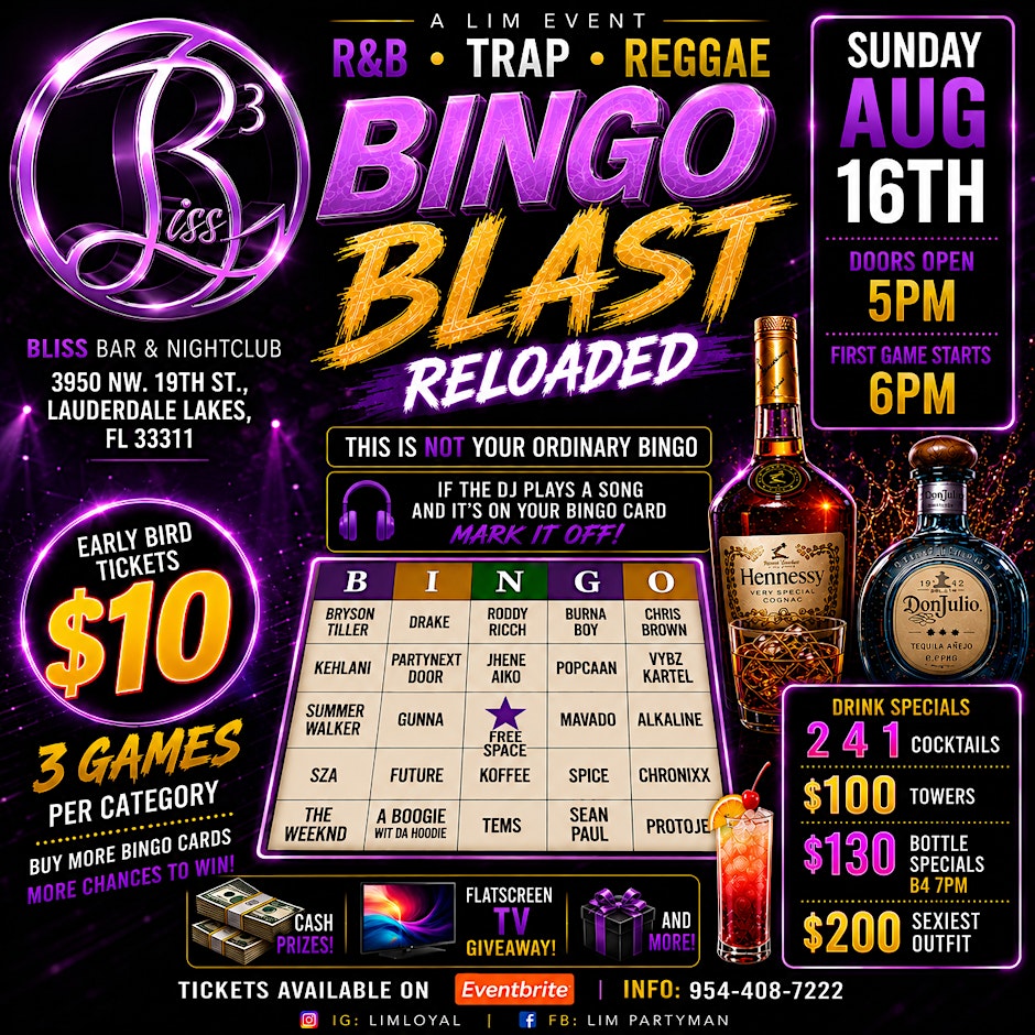 R&B TRAP REGGAE BINGO BLAST RELOADED