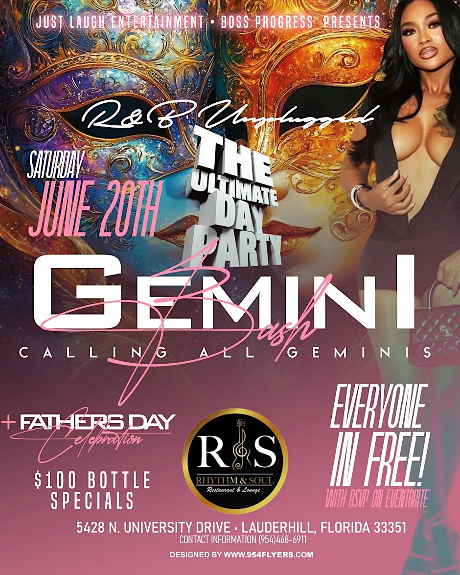 R&B Unplugged: The Ultimate Day Party Gemini Birthday Bash