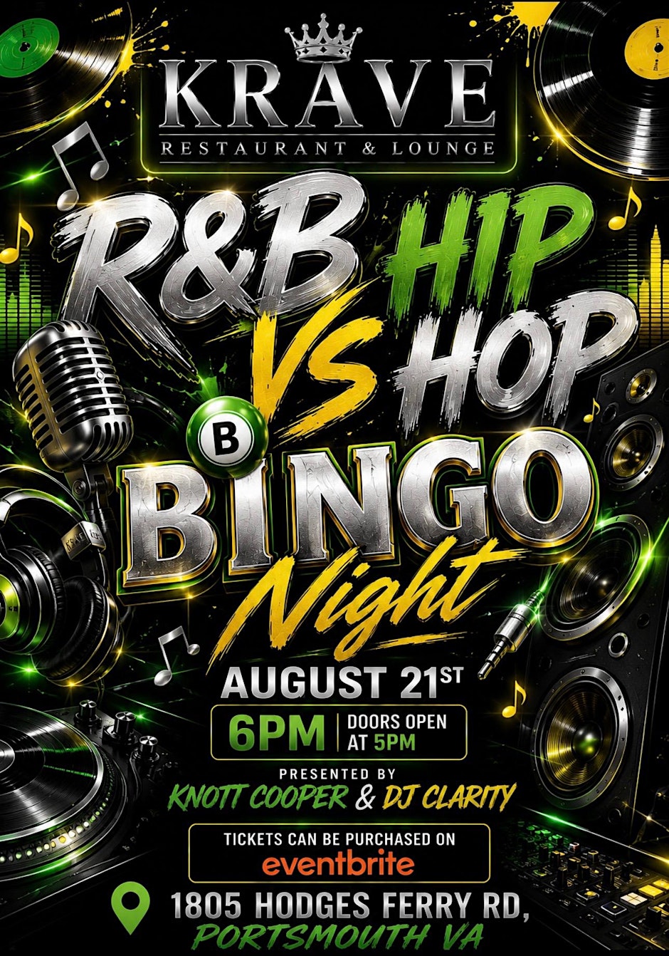 R&B VS Hip-Hop Bingo