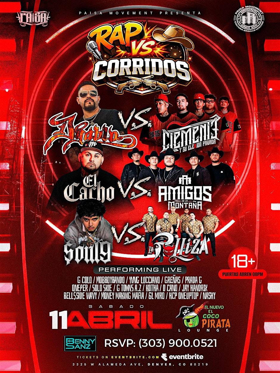 RAP vs CORRIDOS -DENVER APRIL 11