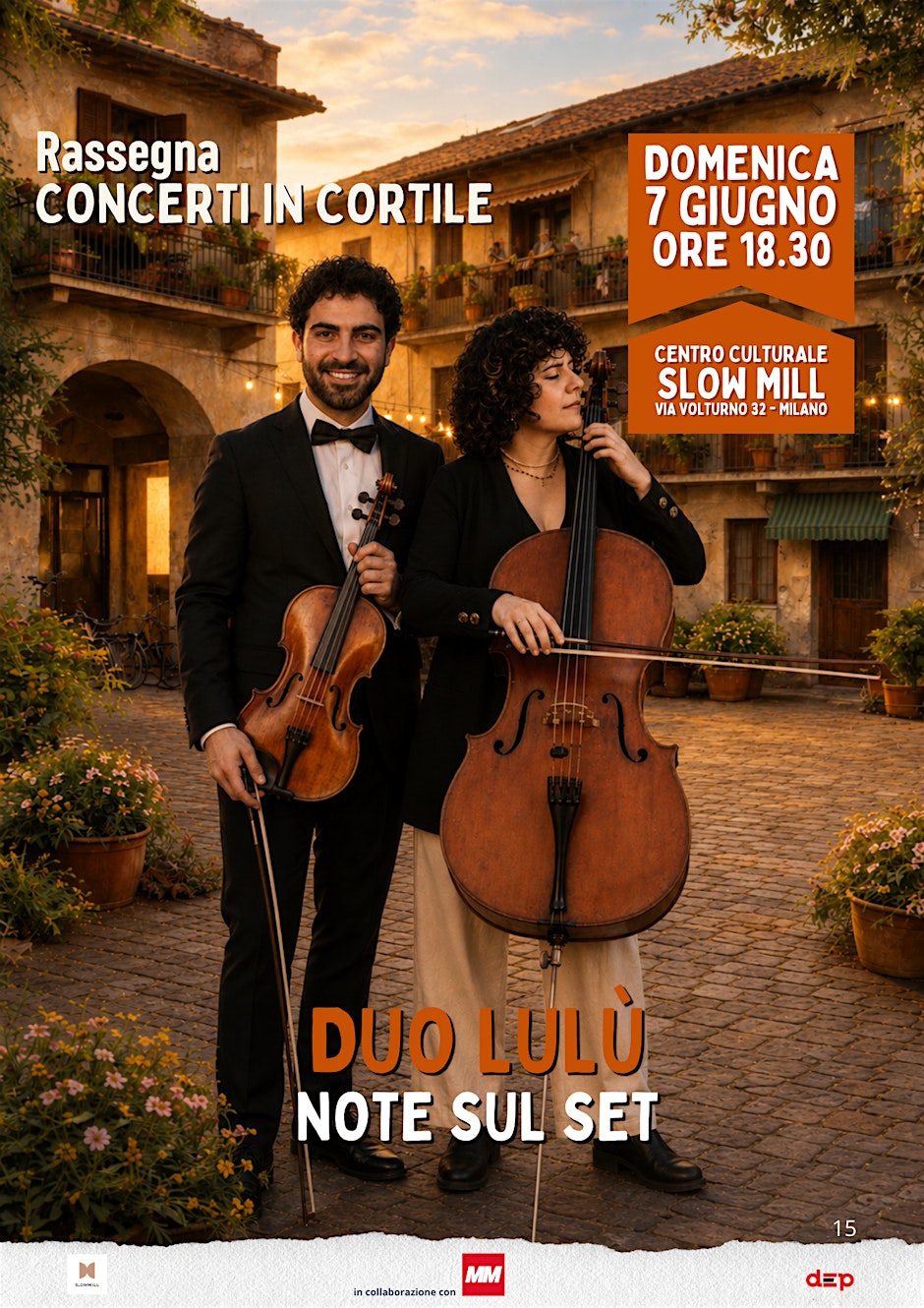 Rassegna gratuita “Concerti in cortile”: Duo Lulù – Note sul set