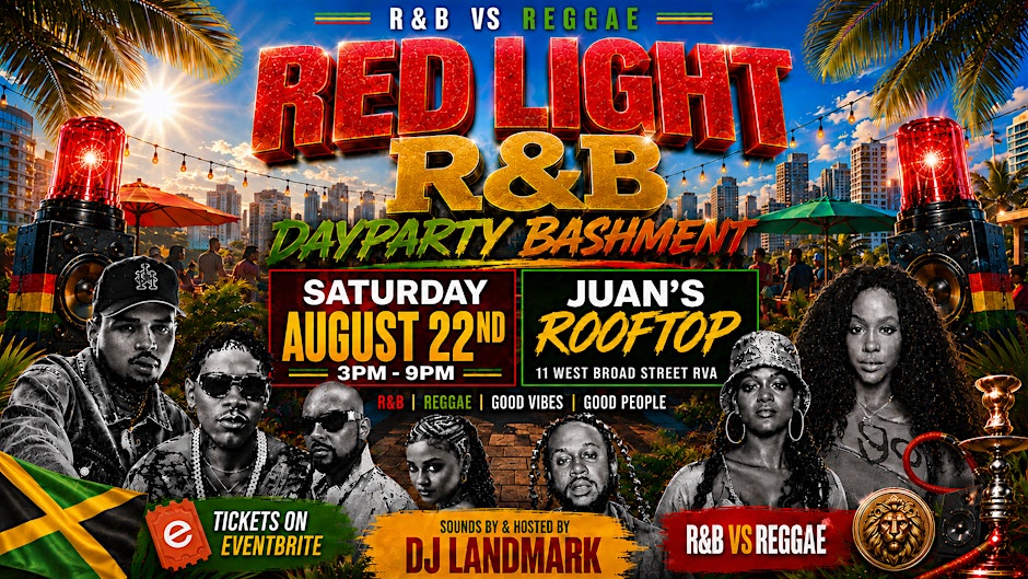 RED LIGHT RNB: R&B Dayparty Bashment at Juan's Rooftop!