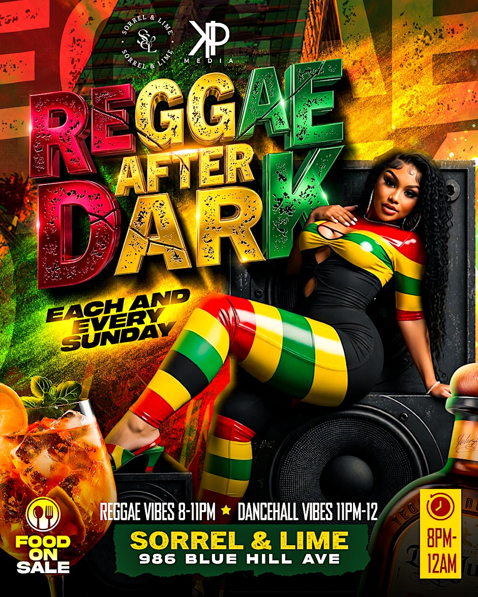 Reggae after dark-Each and every sunday Flyer
