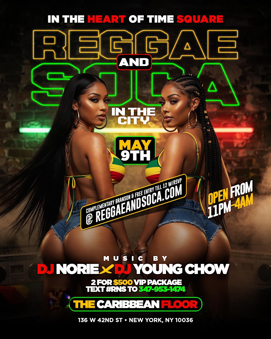 REGGAE AND SOCA  IN THE CITY
