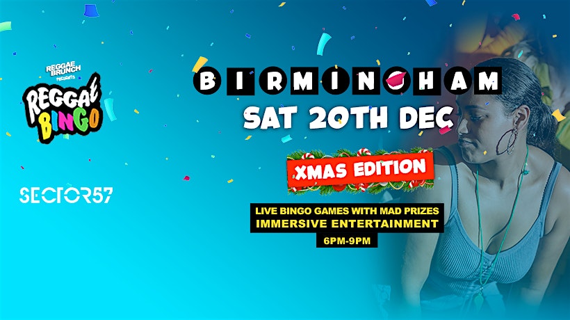 Reggae BINGO - Birmingham - Sat 20th December - XMAS SPECIAL
