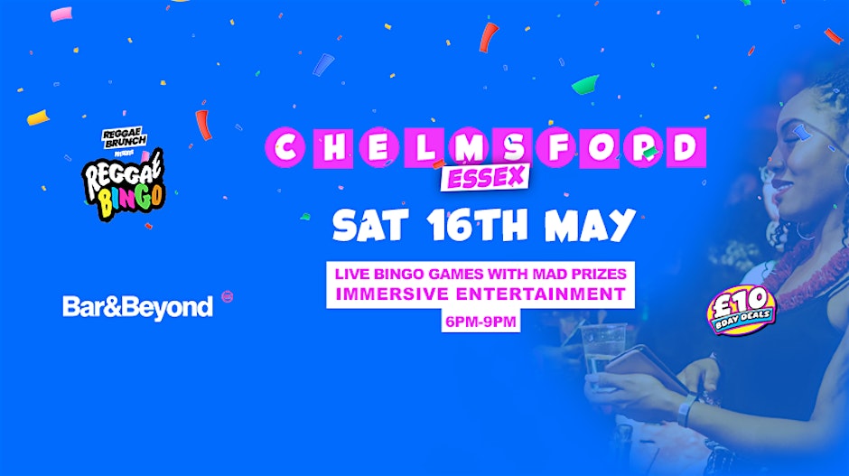 Reggae Bingo - Chelmsford (Essex) - Sat 16th May