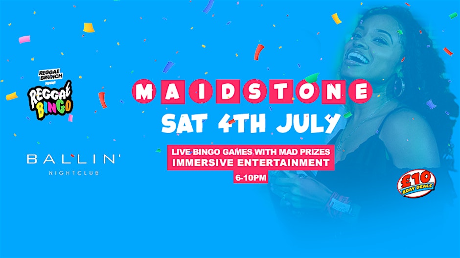 Reggae Bingo - Maidstone - Sat 4th July