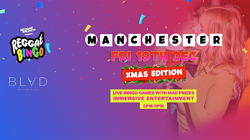 Reggae Bingo - Manchester - Fri 19th December - XMAS SPECIAL