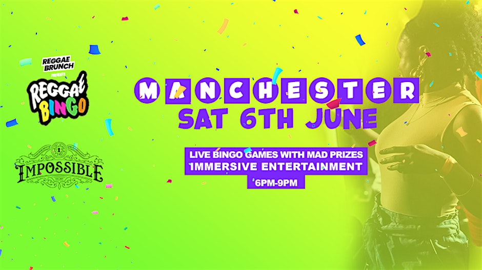 Reggae Bingo - Manchester - Sat 6th Jun