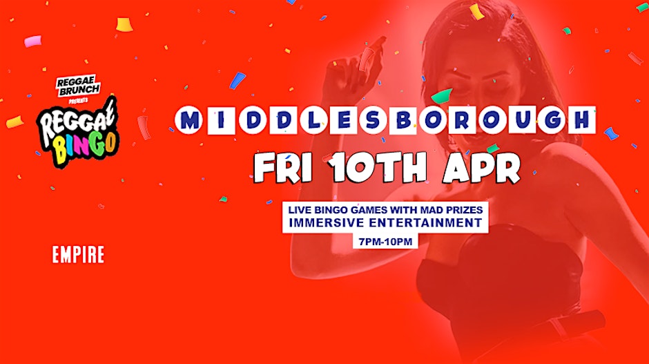 Reggae Bingo - Middlesborough - Fri 10th April
