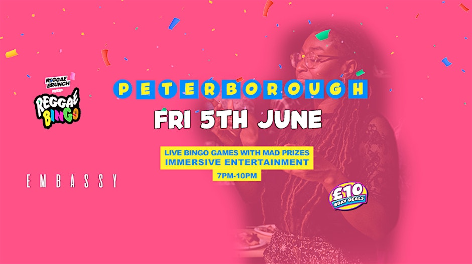 Reggae Bingo – Peterborough – Fri 5th June