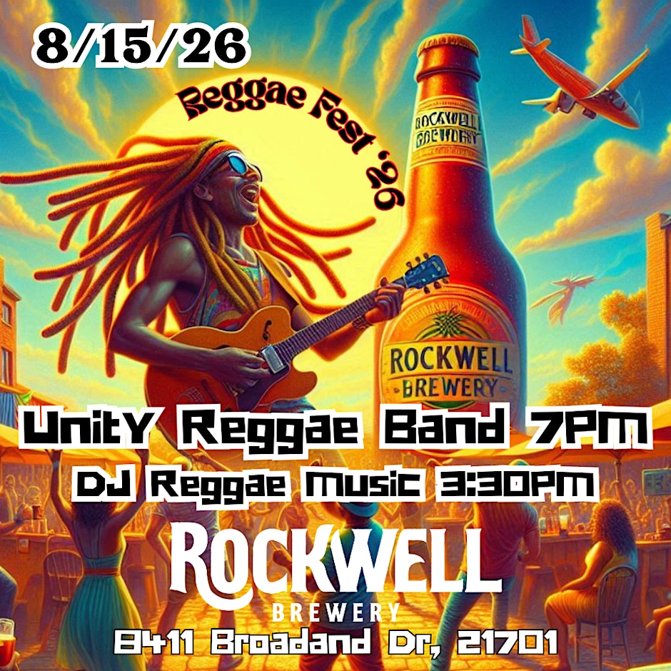 REGGAE FEST '26 w/ UNITY REGGAE BAND @ Rockwell  8/15-Entry Includes 1 PINT