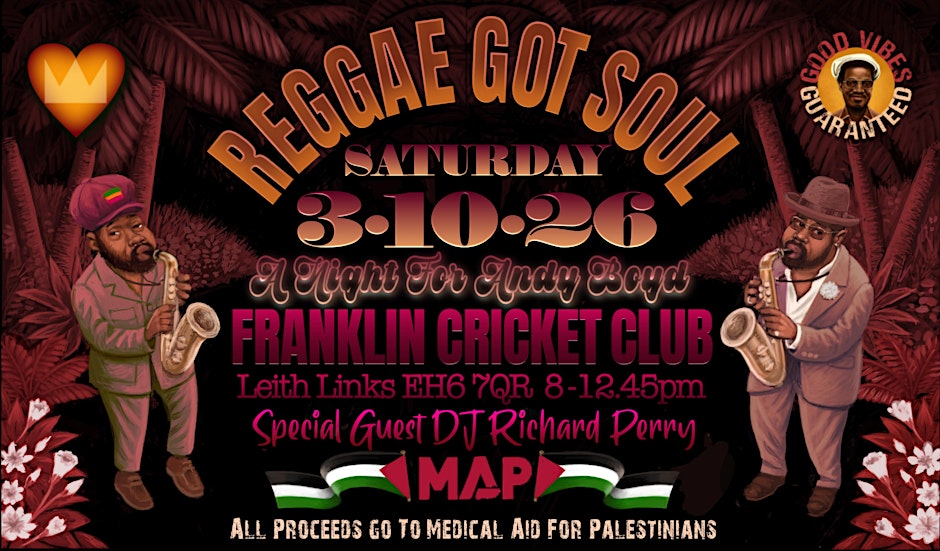 Reggae Got Soul - A Night for Andy Boyd with Special Guest DJ Richard Perry
