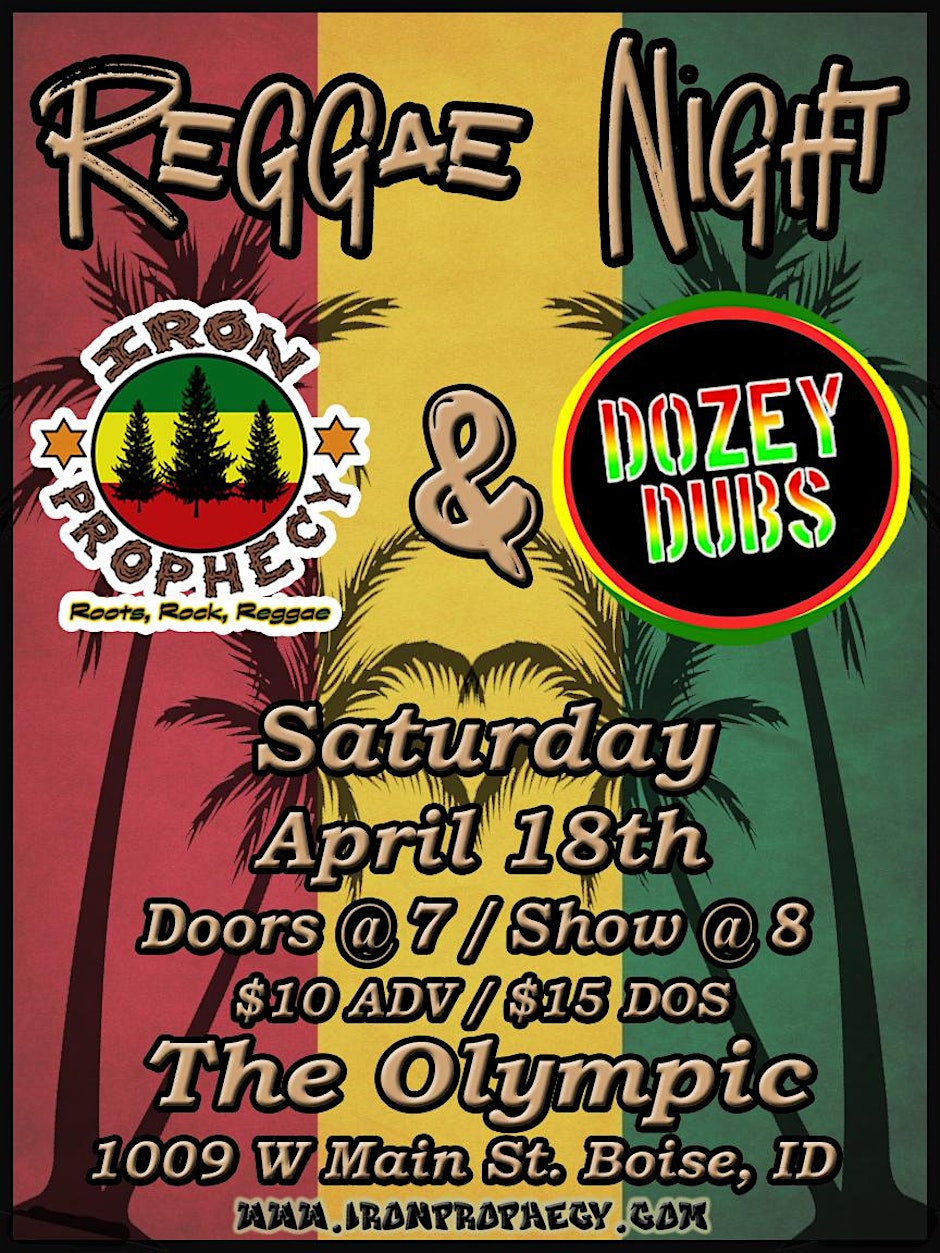 Reggae Night with Iron Prophecy & Dozey Dubs