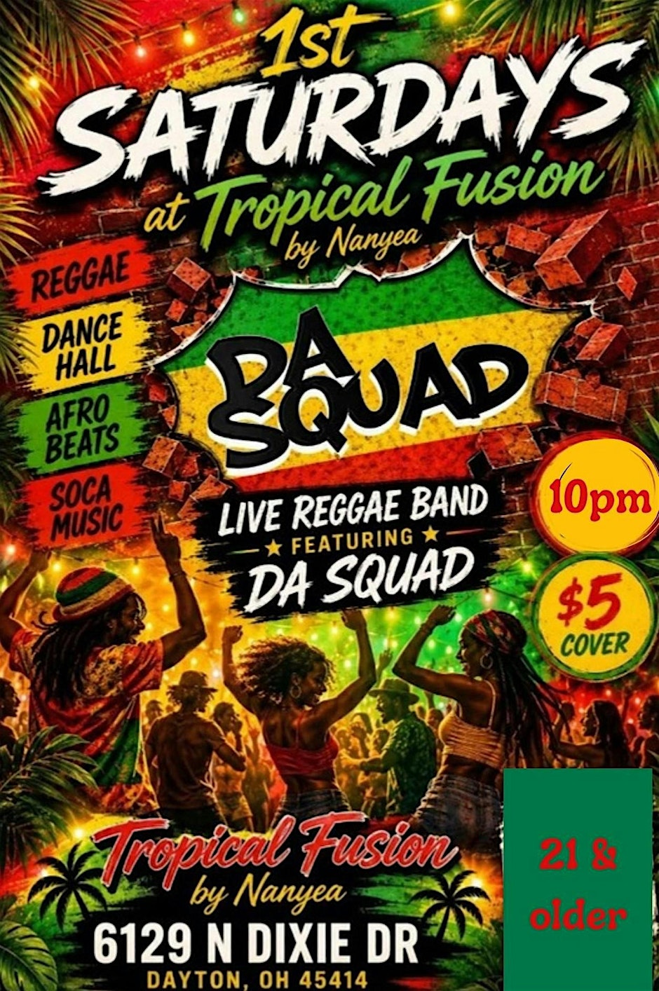 Reggae Nights at Tropical Fusion