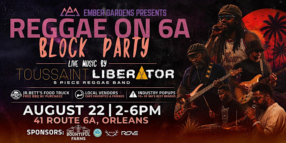Reggae on 6A Block Party + Live Reggae Show | Hosted by Ember Gardens