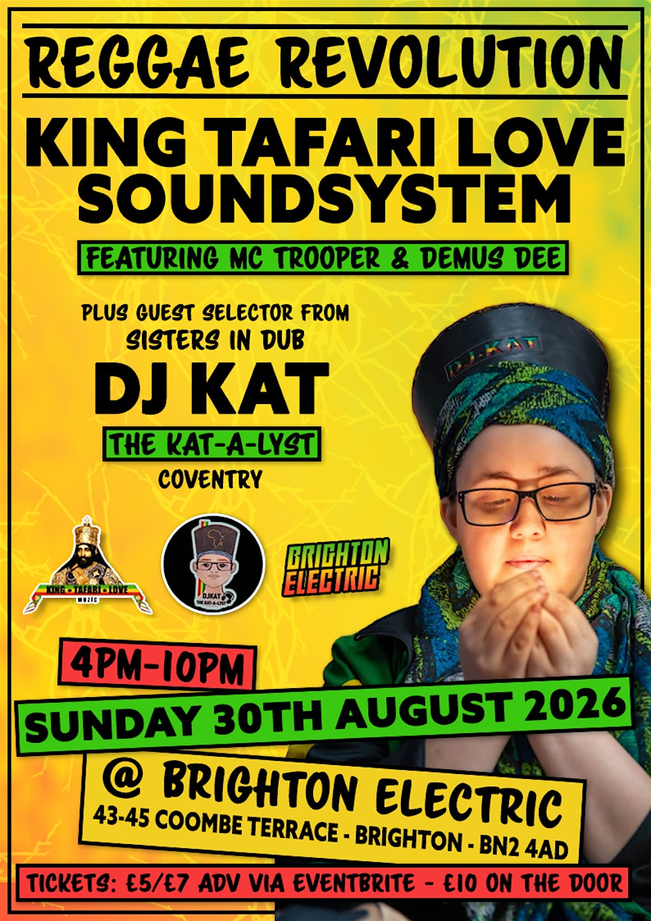 Reggae Revolution - King Tafari Love + DJ Kat (Sisters In Dub)