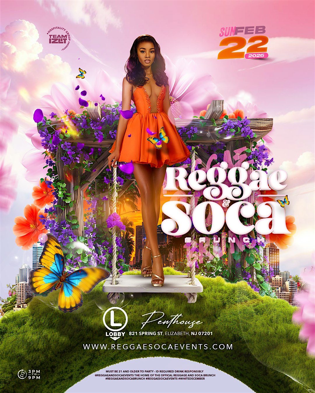 REGGAE & SOCA BRUNCH + DAY PARTY Flyer