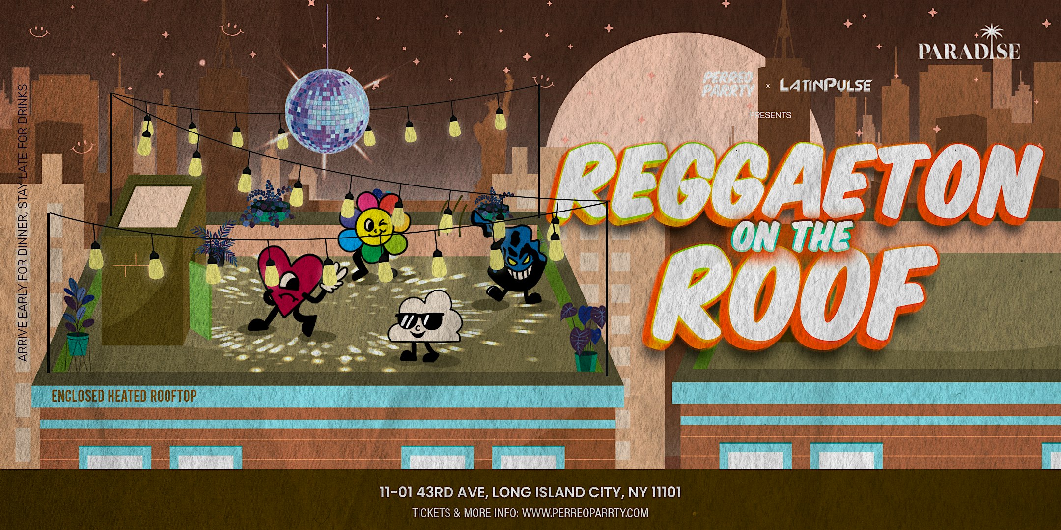 Reggaeton on the Roof  - Latin Dance Party Rooftop with NYC Skyline Views