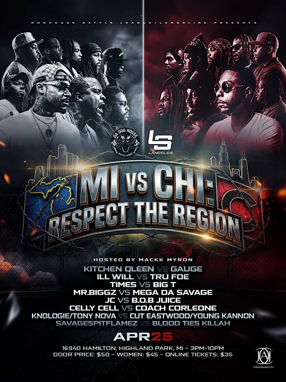 Respect the Region - MI vs CHI battle rap event