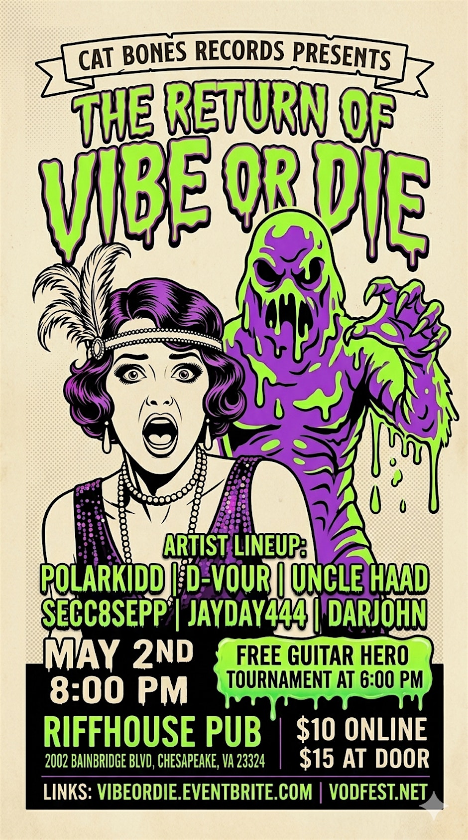 Return of Vibe or Die Underground Alternative Hip-Hop Rnb Showcase