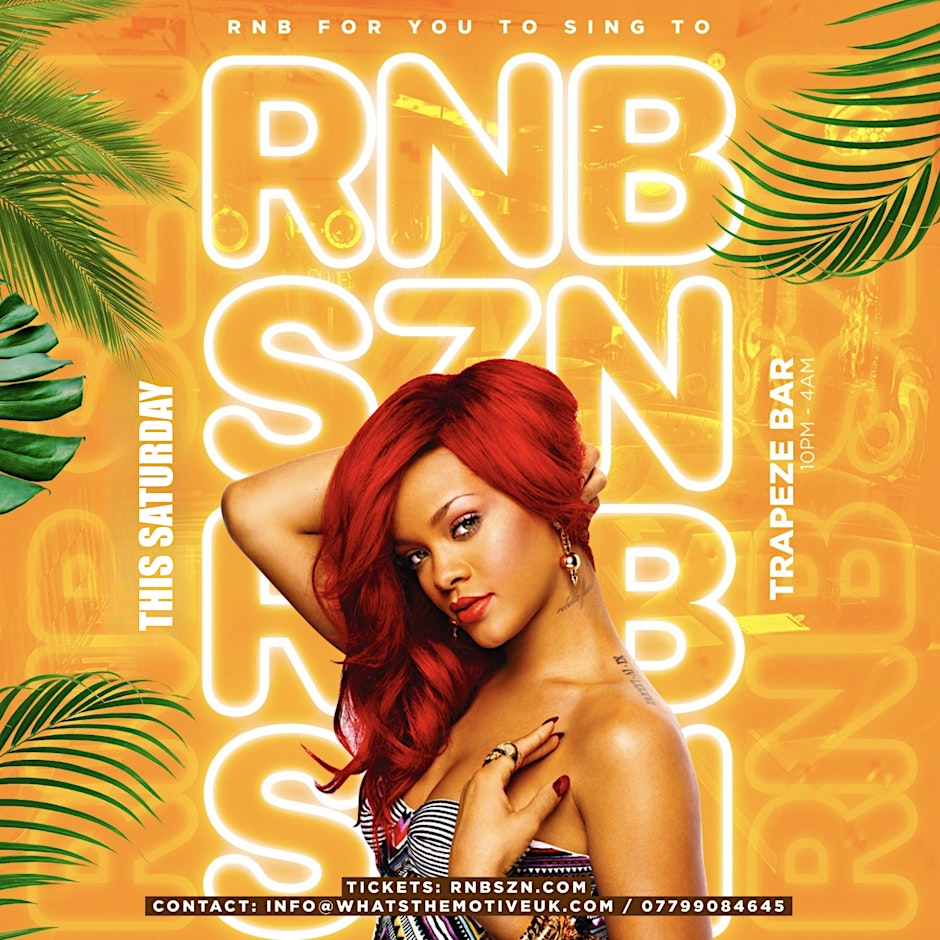 RNB SZN - London's Biggest  RnB Party (FREE BEFORE 12AM)