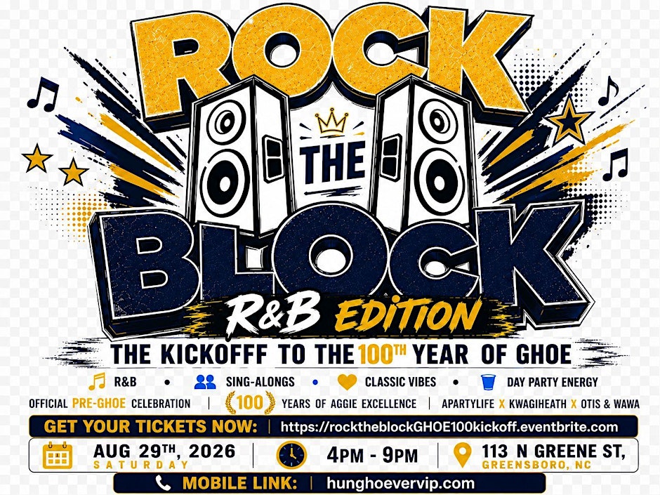 Rock the Block R&B Edition Kickoff to the 100th year of GHOE