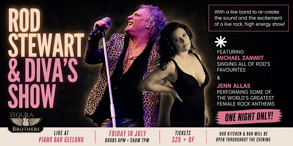 Rod Stewart & Divas Tribute Show – Live at Piano Bar Geelong