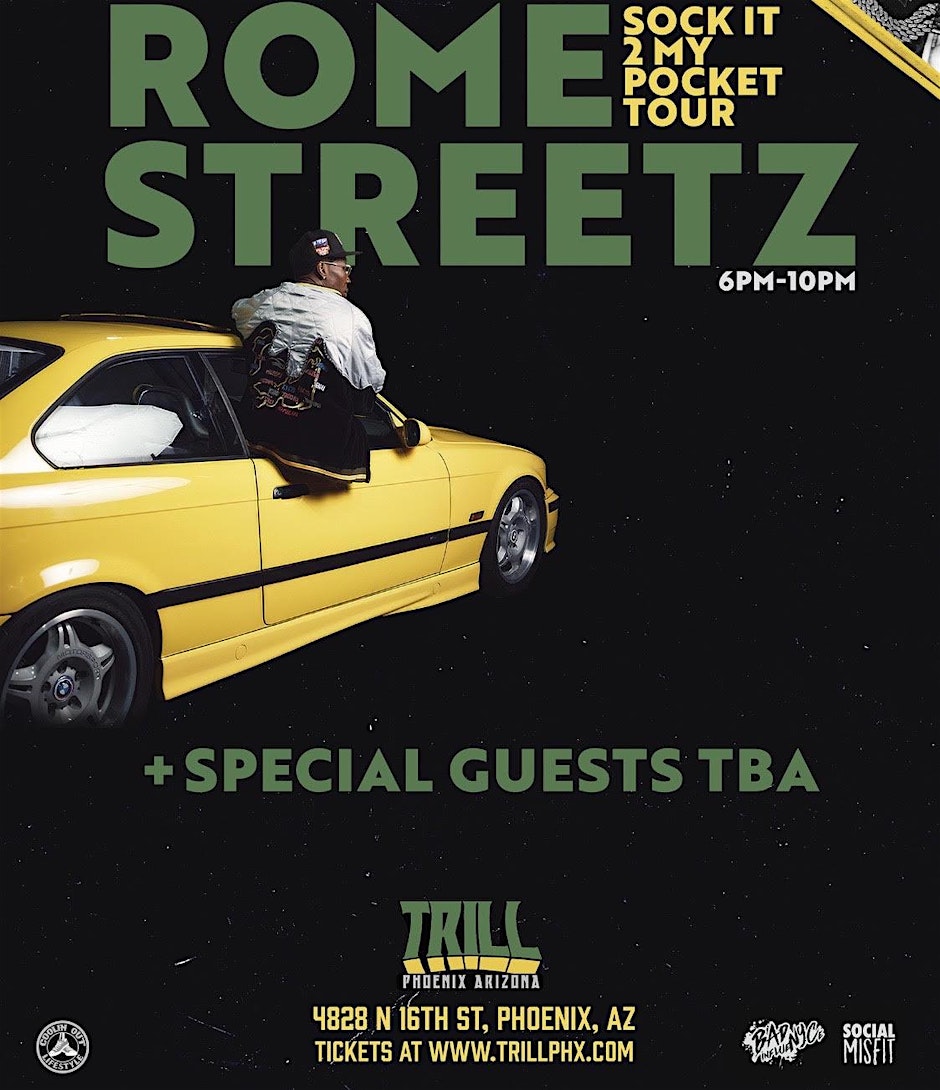 Rome Streetz Live at Trill HIp HOp Shop Sept 21st
