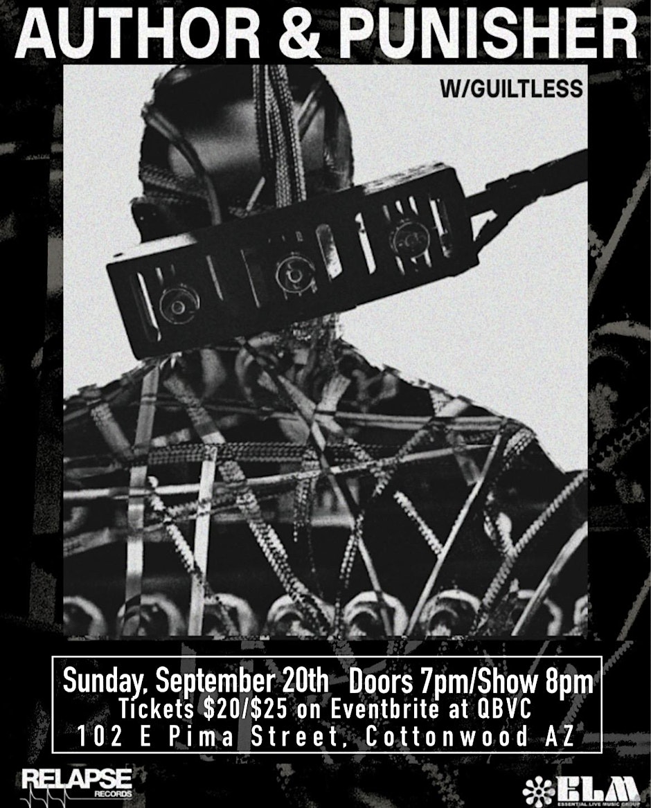San Diego's Author & Punisher with Guiltless and Special Guest TBA