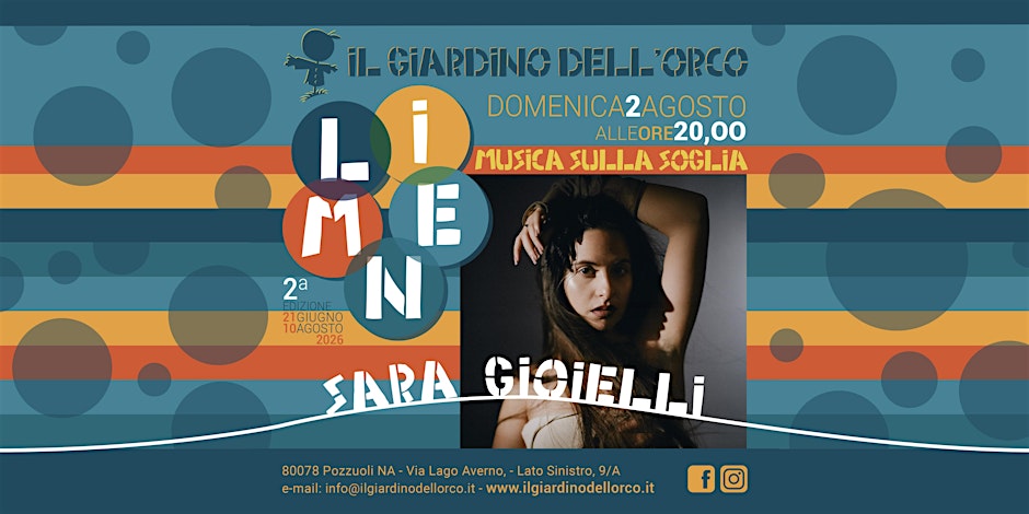 Sara Gioielli in concerto | Limen: Musica sulla soglia Flyer