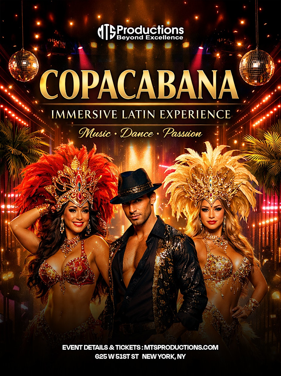 Saturday Night Latin Party in Manhattan NYC | Copacabana Nightclub | Aug 15