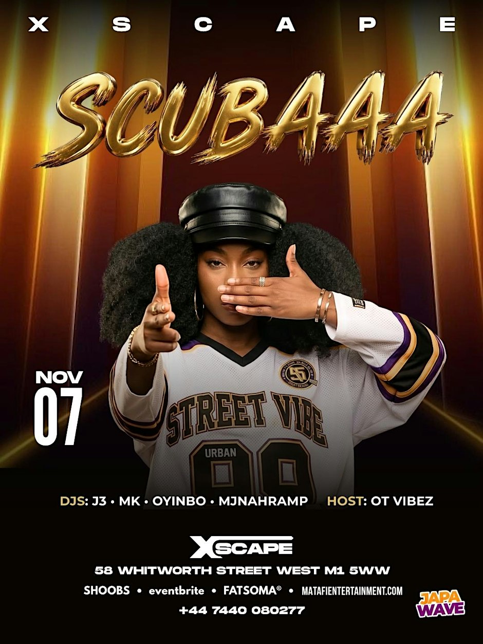 SCUBAAA PARTY - Afrobeats/HipHop/Amapiano/RnB/DanceHall