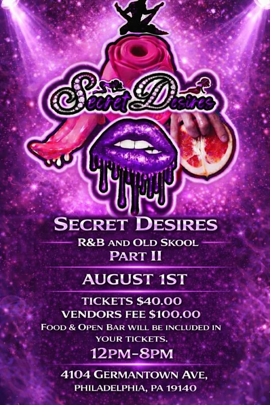 SECRET DESIRES R&B AND OLD SKOOL DAY PARTY