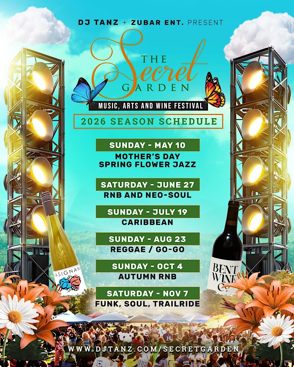 SECRET GARDEN RNB - Neo-SOUL MUSIC, ARTS and WINE FESTIVAL