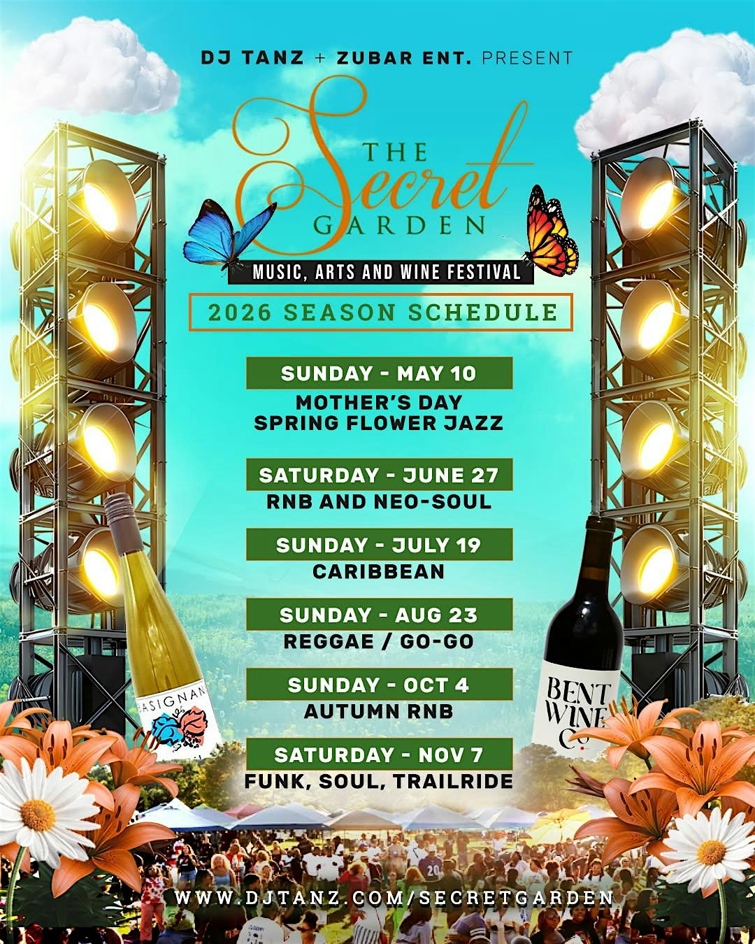 SECRET GARDEN SUMMER FINALE REGGAE / GO-GO MUSIC, ARTS, and WINE FESTIVAL