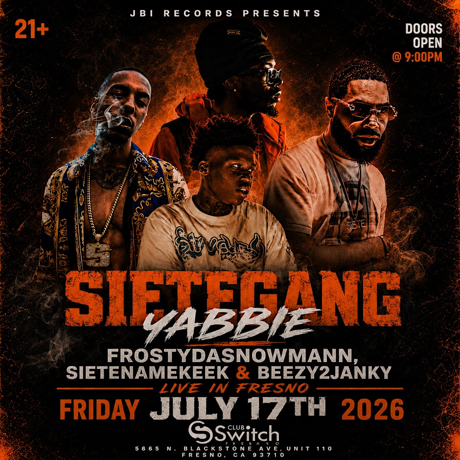 SIETEGANG YABBIE, FROSTYDASNOWMANN, SIETENAME KEEK & BEEZY2JANKY LIVE
