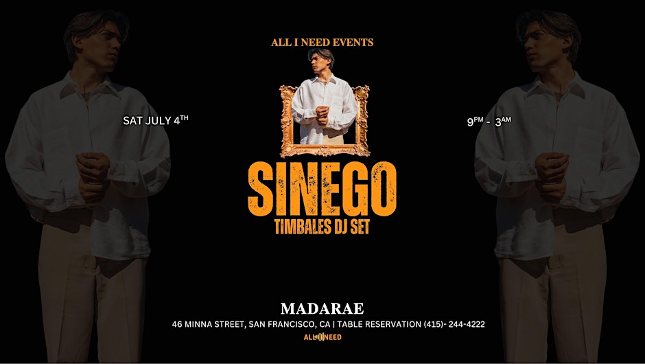SINEGO (Timbales Dj Set) at MadaRae