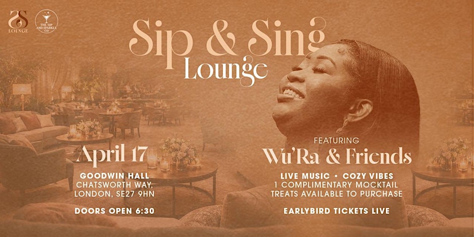 Sip & Sing Lounge Flyer
