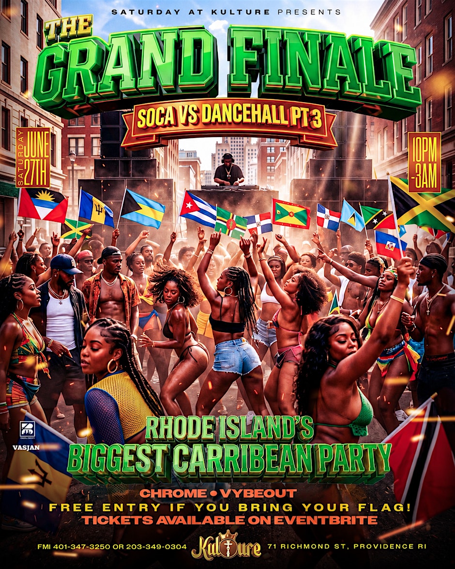 SOCA VS DANCEHALL FINALE! RHODE ISLAND’S CRAZIEST CARIBBEAN PARTY
