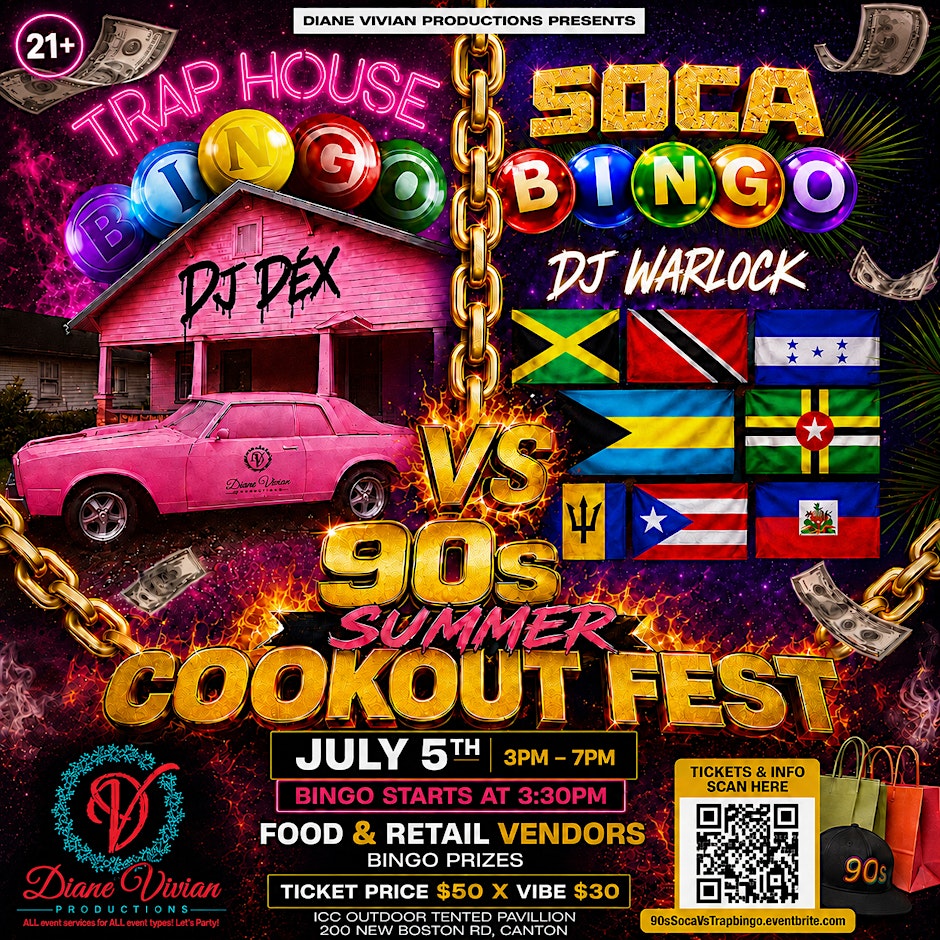 SOCA VS TRAPHOUSE BINGO 90s Cookout Fest