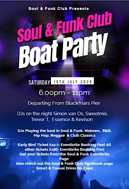 Soul & Funk Club Boat Party