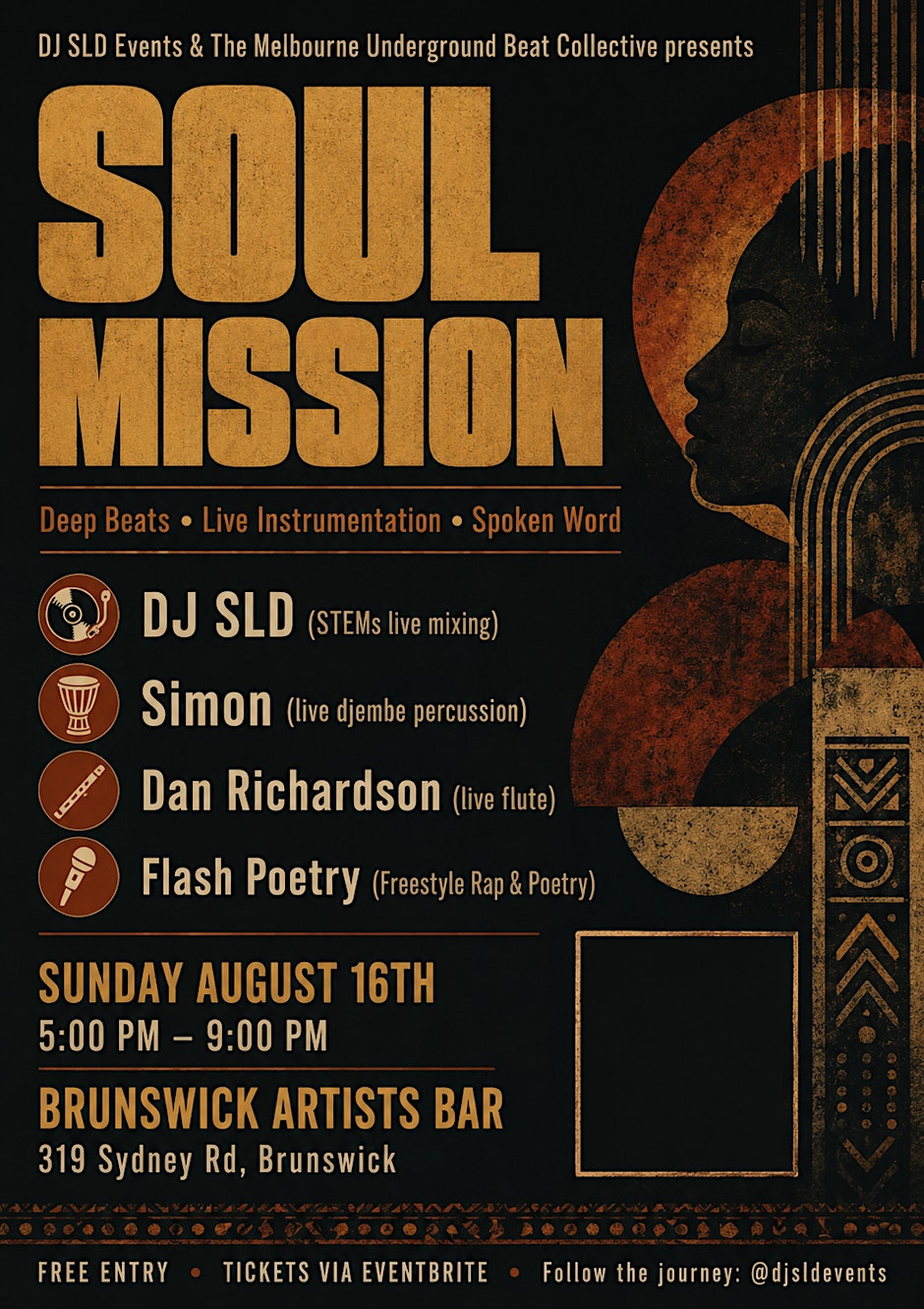 Soul Mission Launch: Deep Beats & Live Instrumentation
