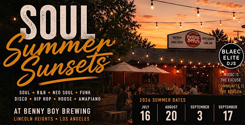 SOUL SUMMER SUNSETS @ BENNY BOY BREWING