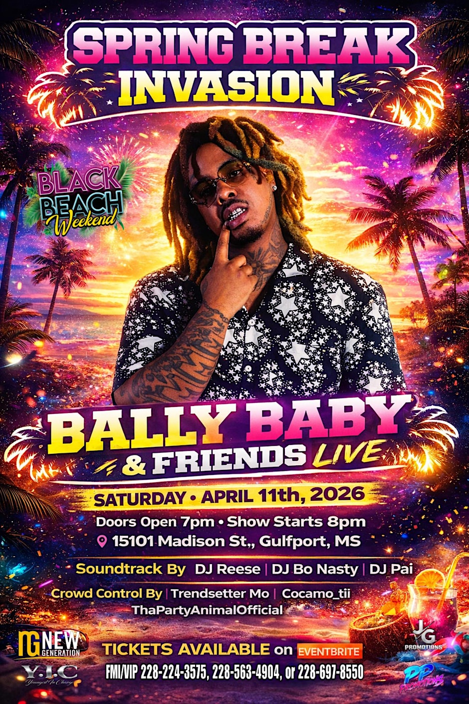Spring Break Invasion  "Bally Baby w/ ABGR Lil Cory & Friends Live"