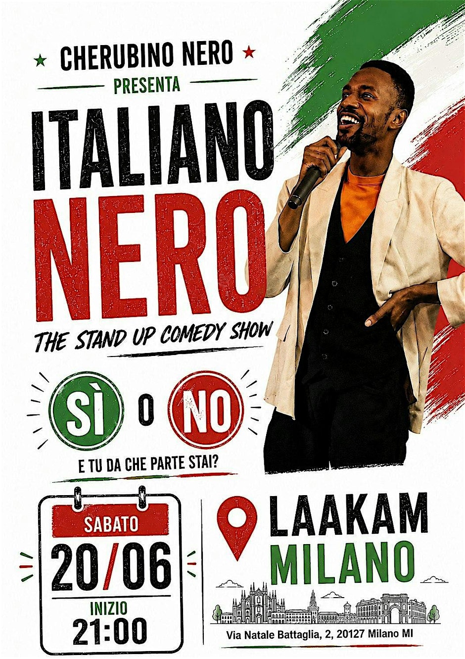 Stand Up Comedy Show : “Italiano Nero”