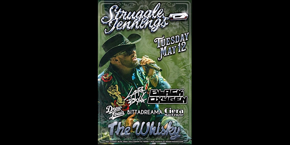Struggle Jennings FT Drew Louis, Laura Bryna, Black Oxygen, and more!