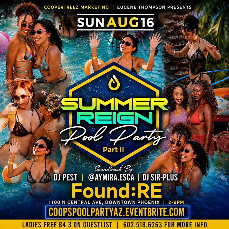 Summer Reign Pool Party PT 2 Hiphop R&B Classics