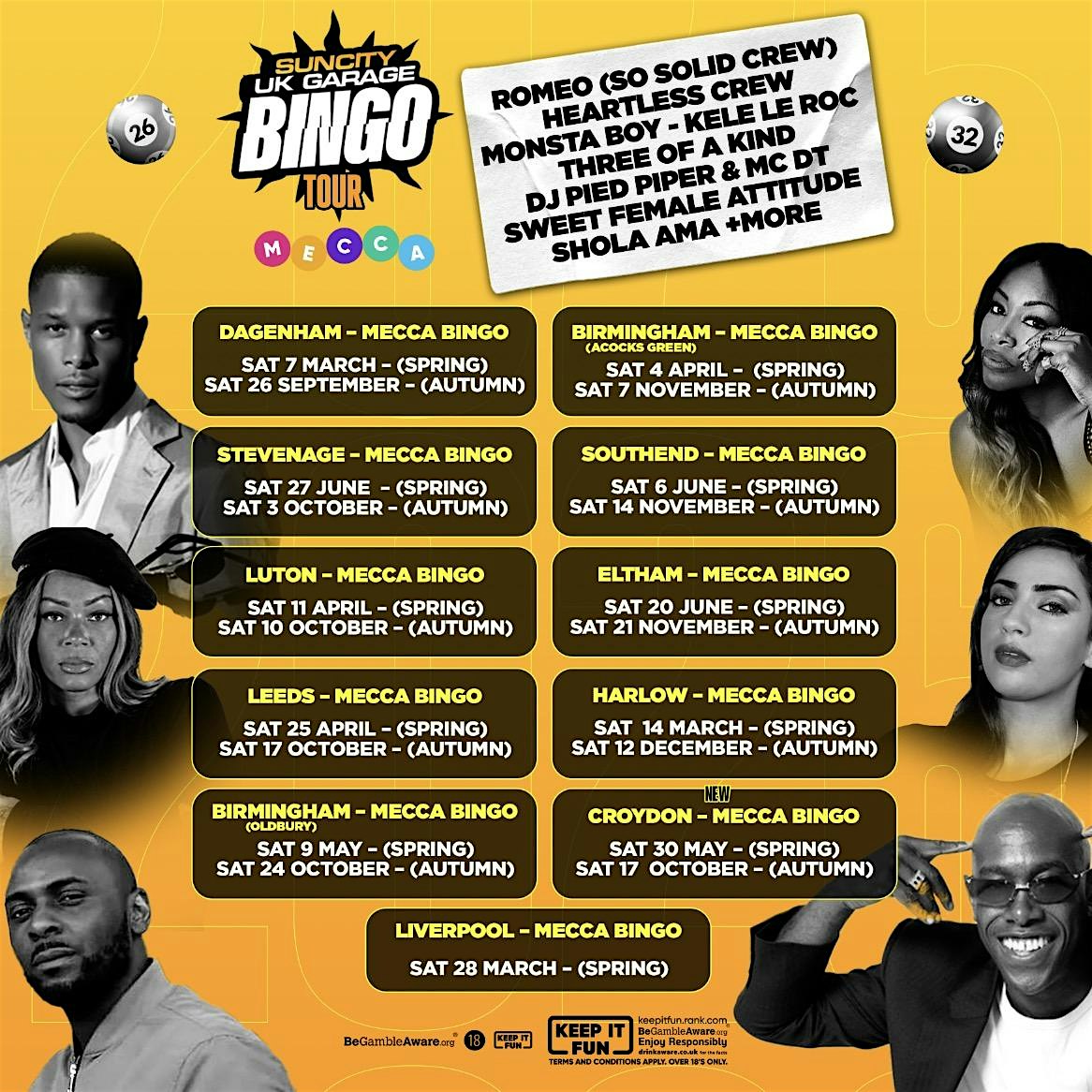 SUN CITY UK GARAGE BINGO